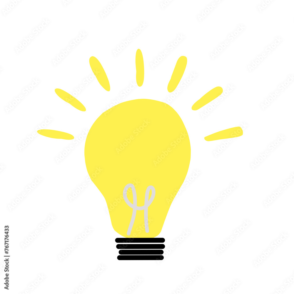 Light bulb icon illustration Light bulb icon illustration