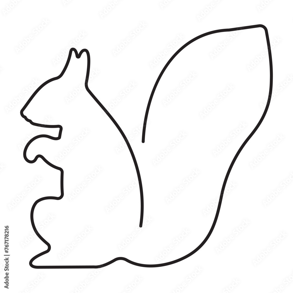 squirrel icon isolated on white background, vector illustration. squirrel icon isolated on white background, vector illustration.