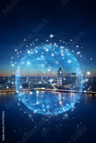 Global Connectivity and Digital Landscape: An Abstract Representation of BT Business