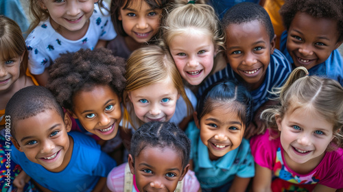 Diverse Joy: Smiling Faces of Multicultural Children