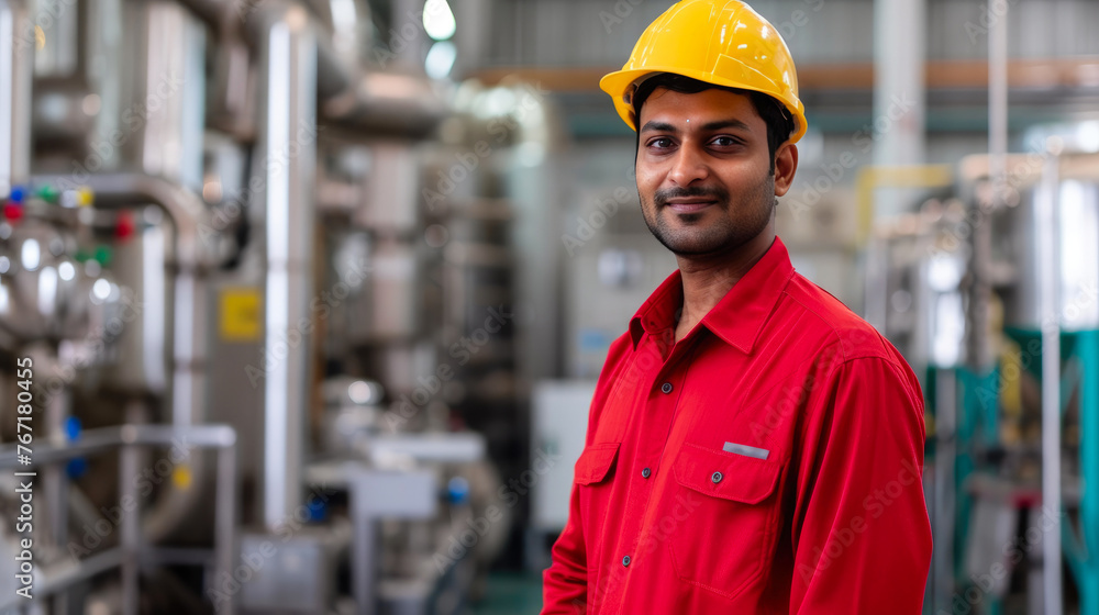 Portrait of an Approachable Indian Sales Executive in Safety Gear Portrait of an Approachable Indian Sales Executive in Safety Gear