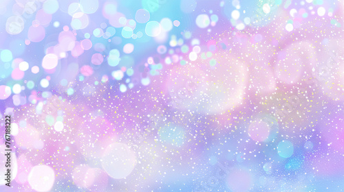Abstract, blurred, shining pink and blue background with sparkles 