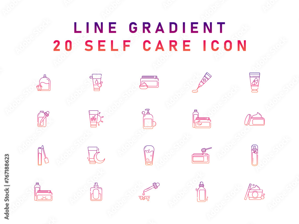 Simple Set Of 20 Selfcare Vector Icons For Web Isolated On White Background Simple Set Of 20 Selfcare Vector Icons For Web Isolated On White Background
