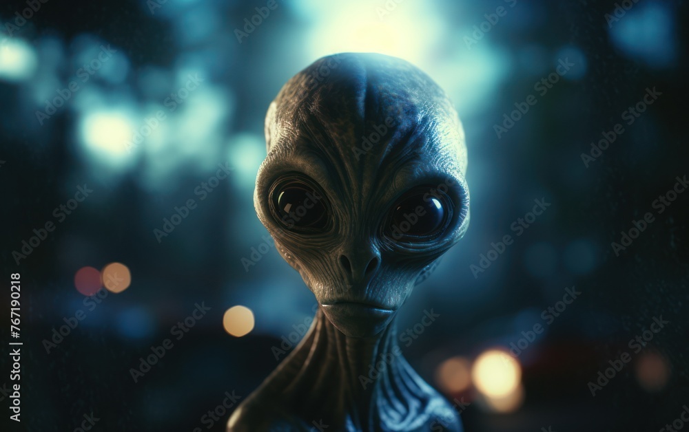 an alien being in the night an alien being in the night