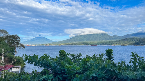 Vulcano of Lembeh Strait, North Sulawesi, Indonesia.