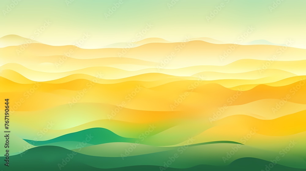 Behold a sunrise gradient background bursting with life, as radiant yellows melt into serene greens, igniting inspiration in graphic designs.