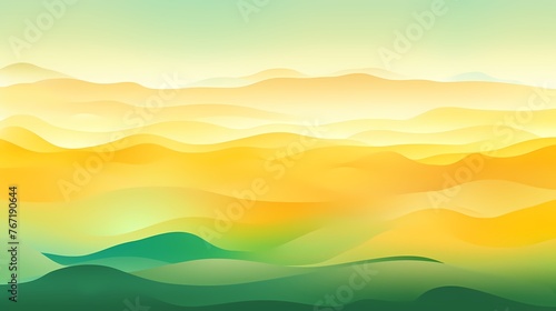Behold a sunrise gradient background bursting with life, as radiant yellows melt into serene greens, igniting inspiration in graphic designs. © Kanwal