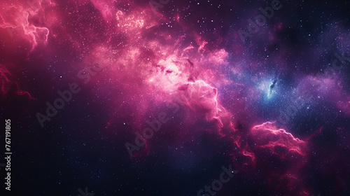 Space exploration background concept with empty space. Vivid color.   © Aisyaqilumar