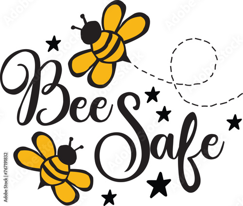 bee safe  spring svg design and bundle 