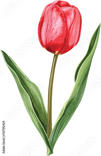 Tulip Vector Blossom Bonanza Elegant Flower illustration