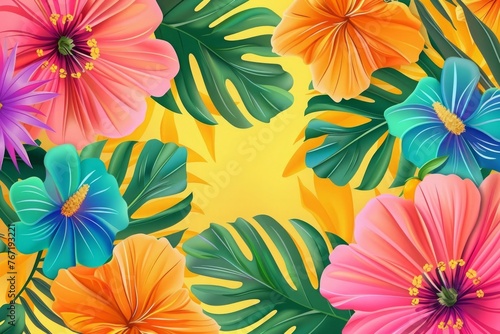 Colorful flowers spring sale discount