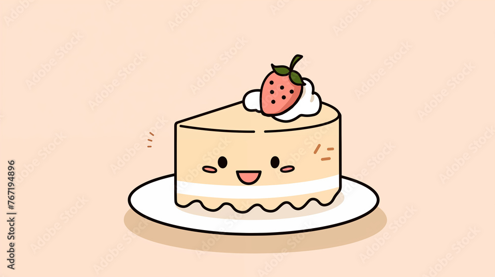 Hand drawn cartoon cute cake illustration
Hand drawn cartoon cute cake illustration