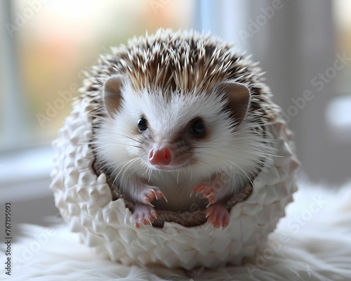 Humble hedgehog, curiosity in a ball, spiky wanderer