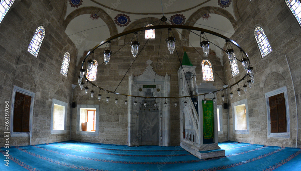 Sokollu Mehmet Pasha Mosque, located in Havsa, Edirne, Turkey, was built by Mimar Sinan in the 16th century.