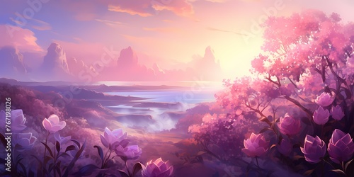 An enchanting dusk gradient background, with soft lilacs transitioning seamlessly into deep mauves, setting the stage for creative exploration.