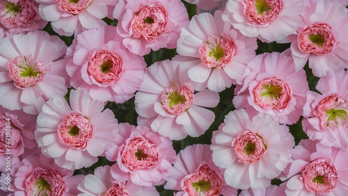 Pretty pink carnations create a charming floral background © Muhammad Ishaq