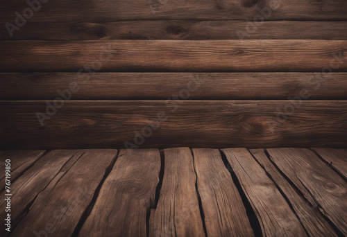 Old brown rustic dark wooden texture wood timber background panorama long banner
