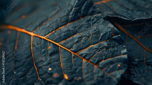 closeup of an leaf texture photo