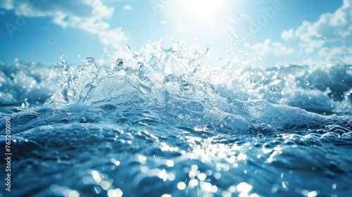 Water, a clear and colorless liquid essential for life, shimmers in Earth's rivers, lakes, and oceans