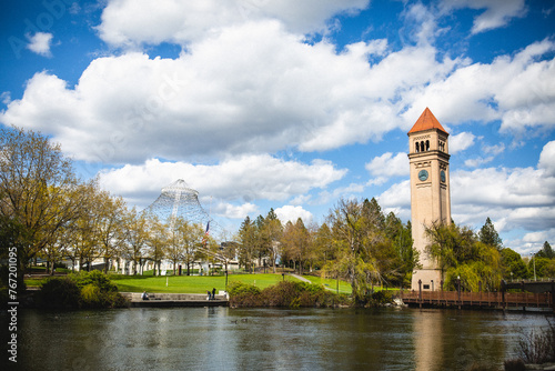Riverfront Park, Spokane Washington, Spring Day