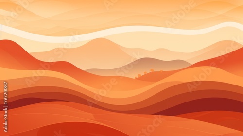 Abstract organic lines in a serene mountain landscape wallpaper design for background use