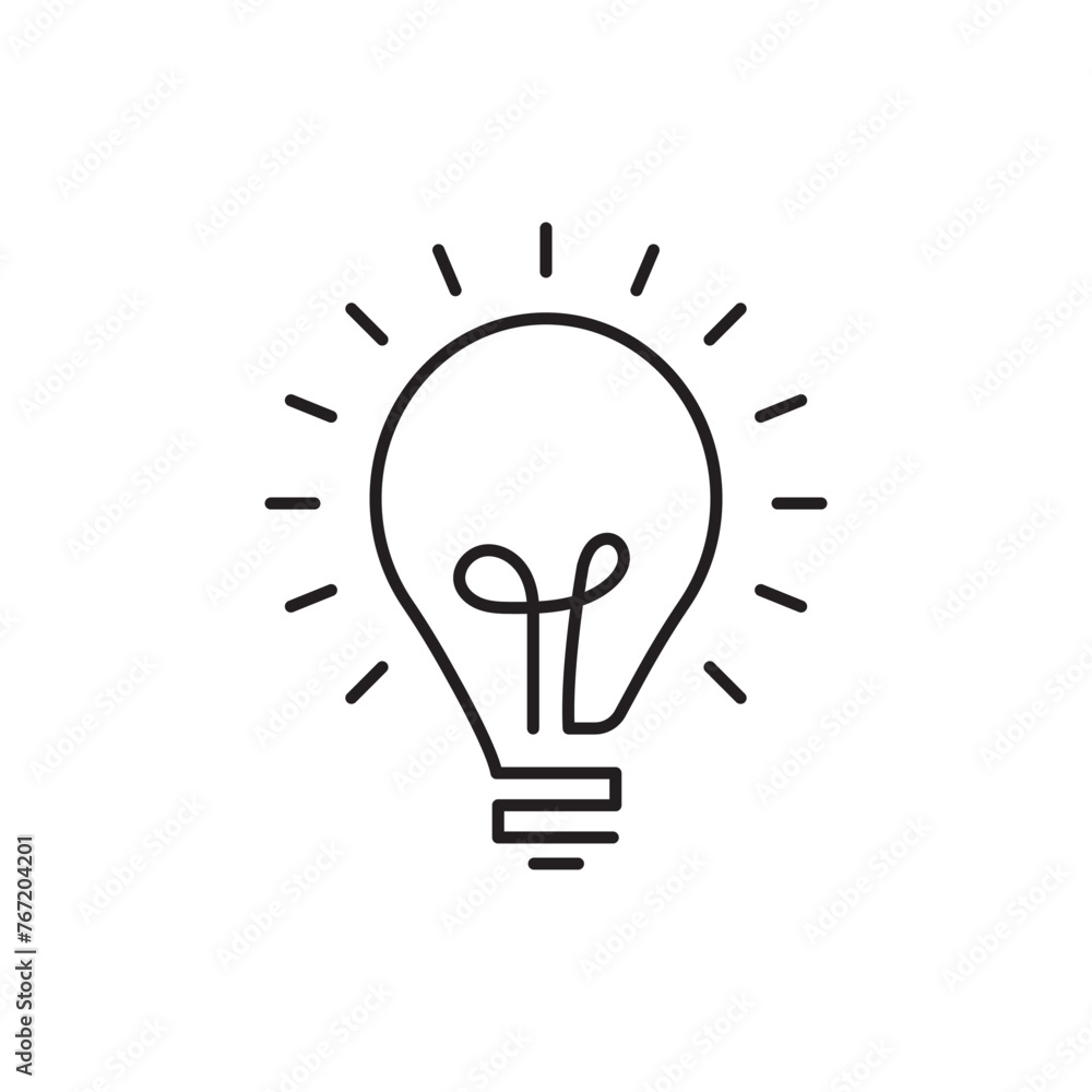 Light Bulb Logo or Thinking Concept Light Bulb Logo or Thinking Concept