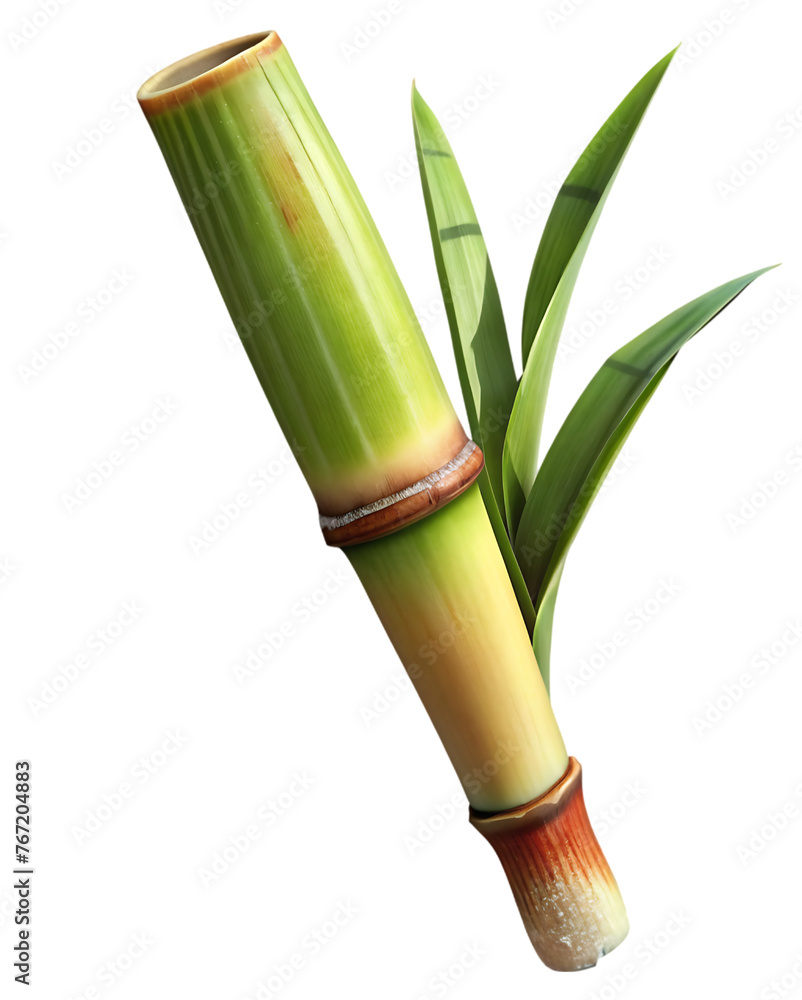Obraz premium sugar cane stalk transparent background