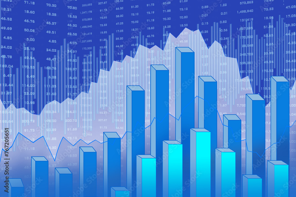 Double exposure of the city, stock market, graphics, rows of coins. Double exposure of the city, stock market, graphics, rows of coins.