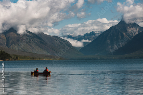 Canoe on a Mountain Lake © thebearsjourney