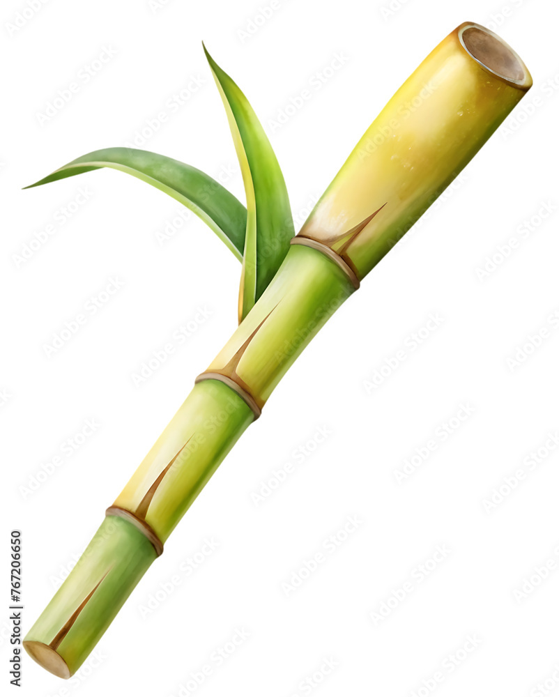 Obraz premium sugar cane stalk transparent background