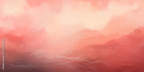 A tranquil gradient background  with gentle salmon hues fading into deep scarlet  creating a serene yet impactful backdrop for artistic expression.