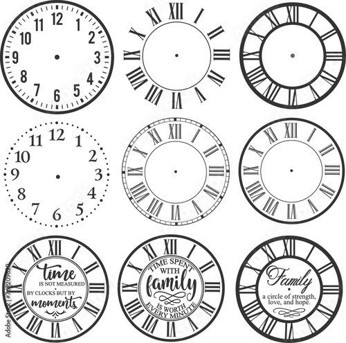 Clock Faces Vector Bundle