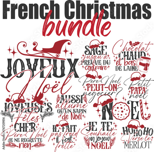 French Christmas Vector Bundle