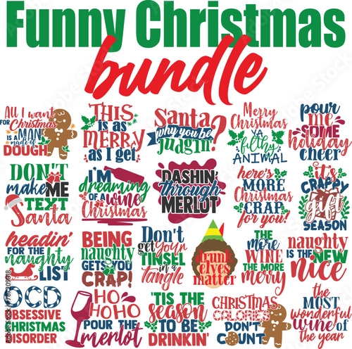 Funny Christmas Vector Bundle