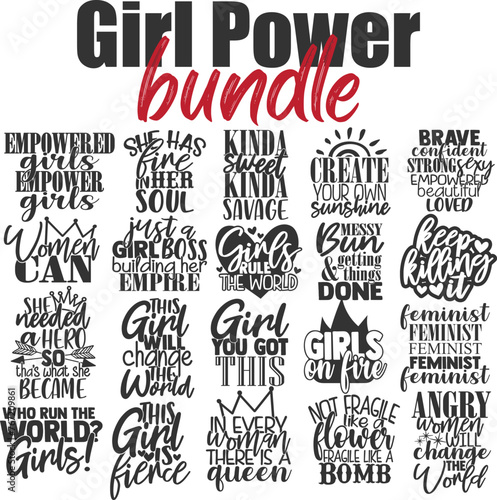 Girl Power Vector Bundle