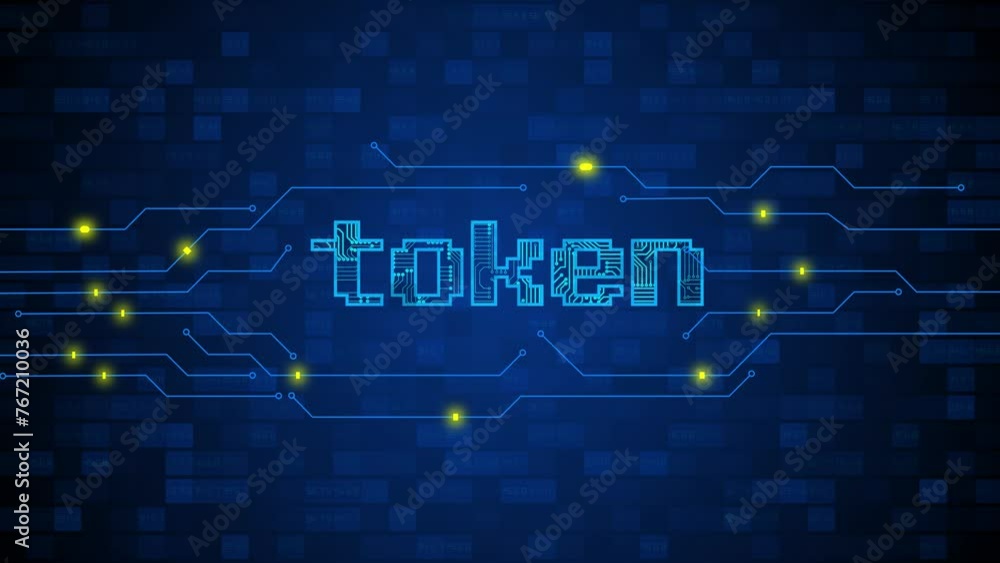 Cryptocurrency on a futuristic background