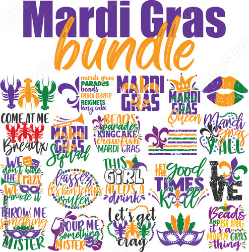 Fotografia Mardi Gras Vector Bundle