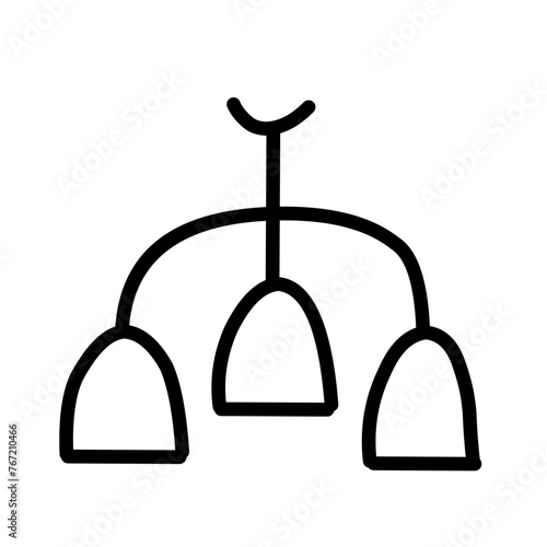 Lamp Related Vector Line Icon