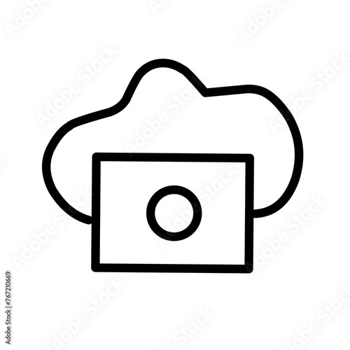 Lamp Related Vector Line Icon