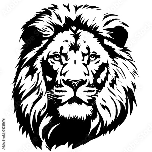 lion head vector