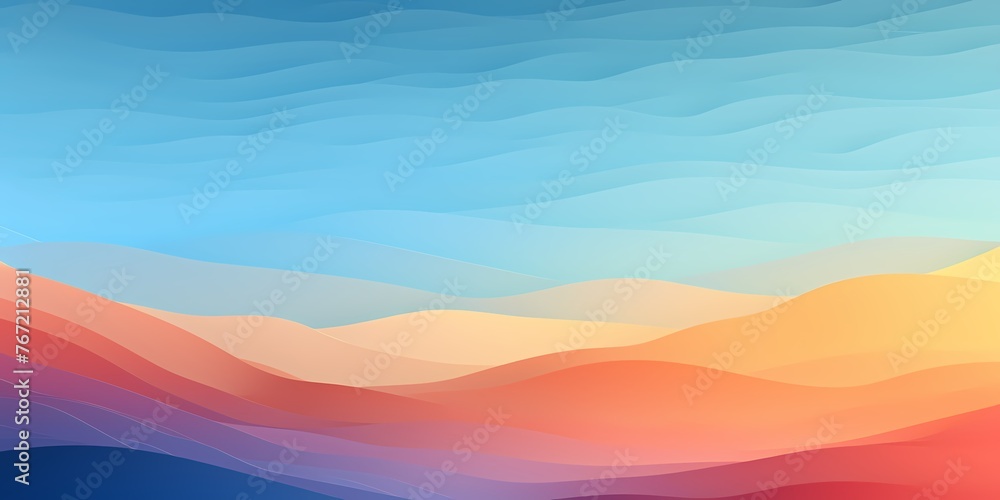 A breathtaking gradient masterpiece, evolving from coral blush to celestial blues, an ideal stage for graphic resources.