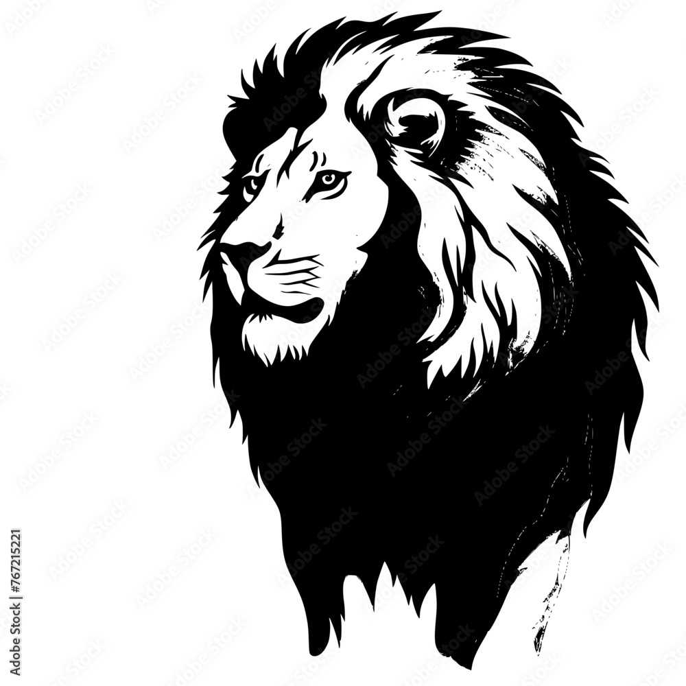 lion head vector