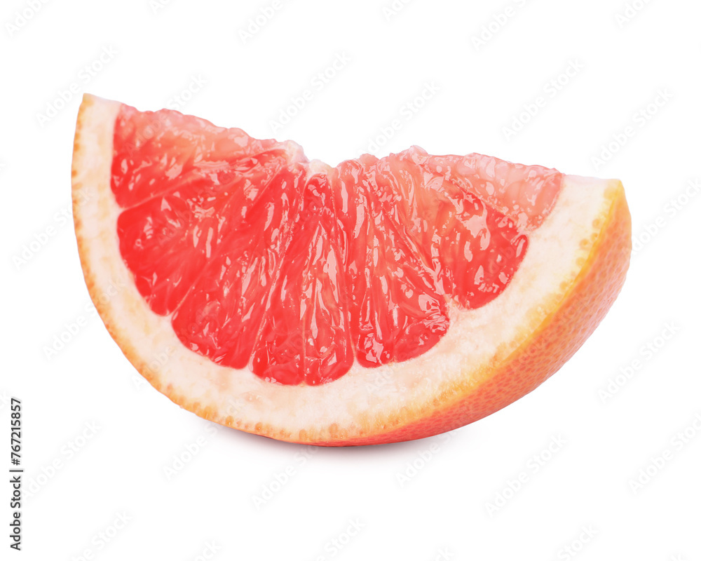 Citrus fruit. Slice of fresh grapefruit isolated on white Citrus fruit. Slice of fresh grapefruit isolated on white