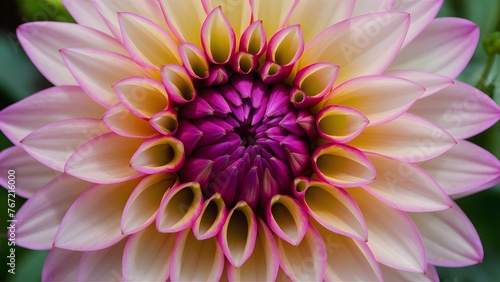 StockPhoto Detailed close up of dahlia flower petals in autumn hues