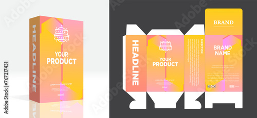 Multi vitamin label sticker and box design and natural calcium food supplement banner packaging  capsule or tablet bottle jar label vitamin oil product print ready vector modern box.