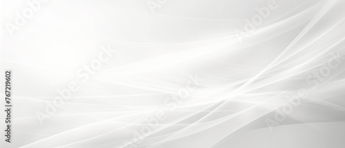 Abstract Ethereal White Background with Graceful Curves and Subtle Flowing Lines Design 