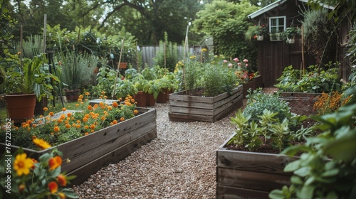 Diverse Plant-filled Garden