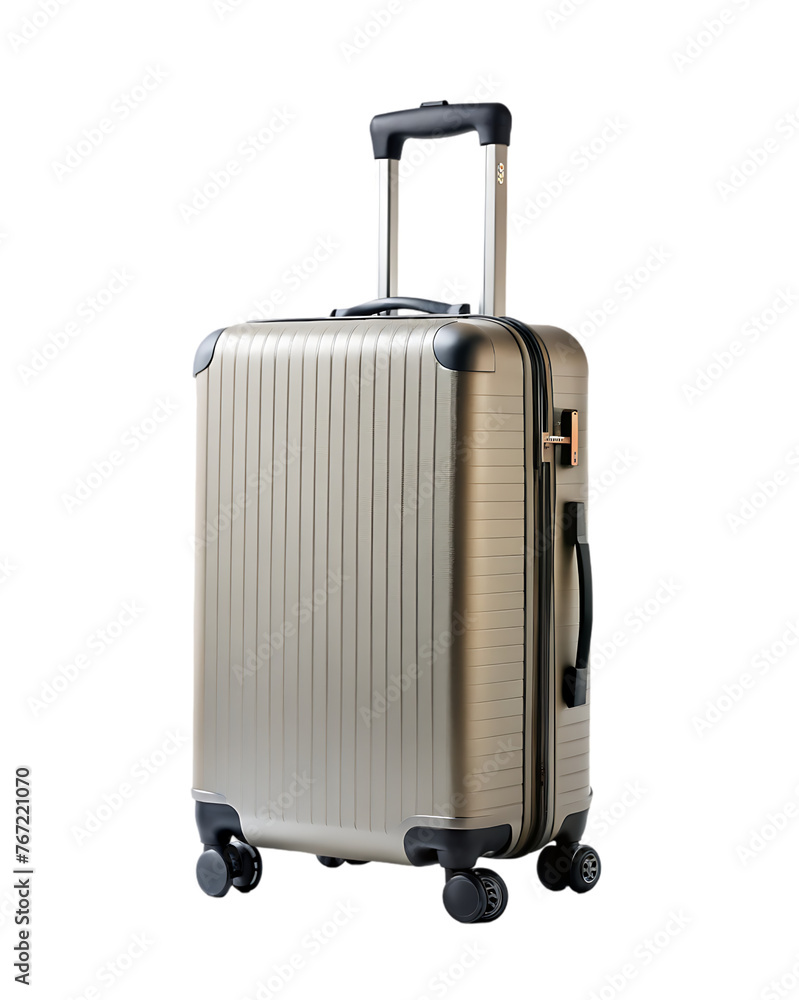 realistic suitcase in 3d render with transparent background realistic suitcase in 3d render with transparent background