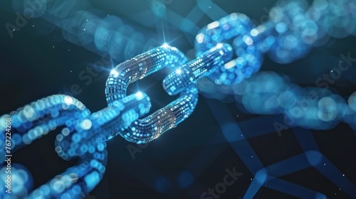 Blockchain connects transactions. Refers to a financial system that is transparent and verifiable 