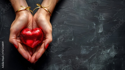 Person Holding Heart Shaped Box With a Bow